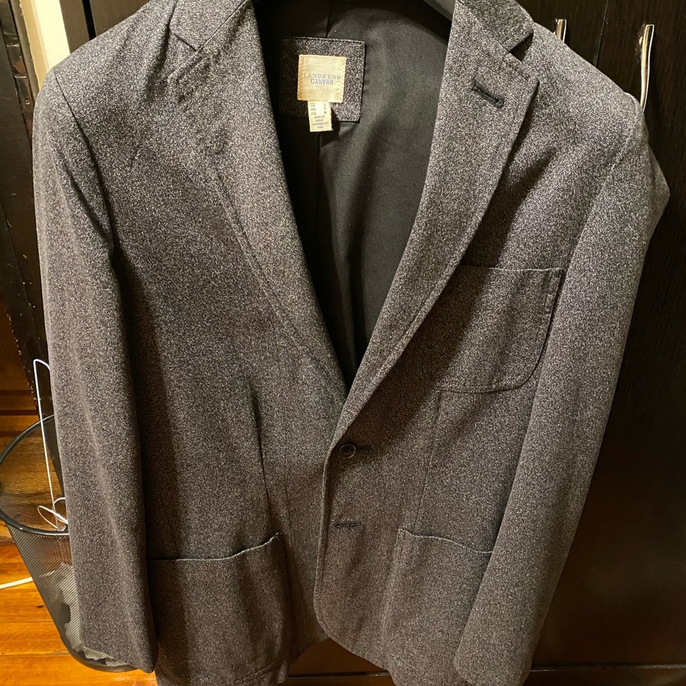 Lands End Canvas Unstructured Blazer SizeS Slim 38